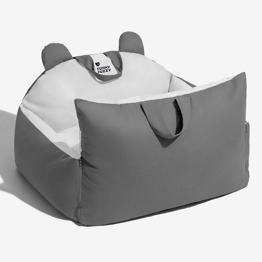 Dog Car Bed High Sides Seatbelt Clip Removable Cover