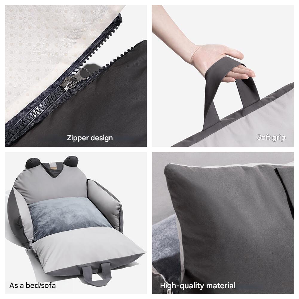 Dog Car Bed High Sides Seatbelt Clip Removable Cover