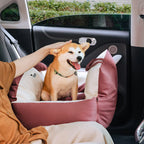 Dog Car Bed High Sides Seatbelt Clip Removable Cover
