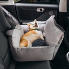 Dog Car Bed High Sides Seatbelt Clip Removable Cover