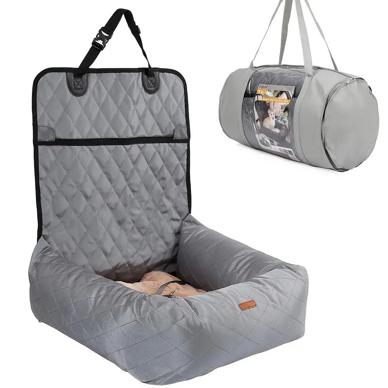Dog Car Bed Plush Padded Non-Slip Nylon
