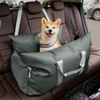 Dog Car Seat Bed Adjustable Safety Straps Non-Slip Base