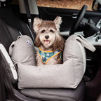 Dog Car Seat Bed Adjustable Safety Straps Non-Slip Base