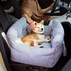 Dog Car Seat Bed Adjustable Safety Straps Non-Slip Base