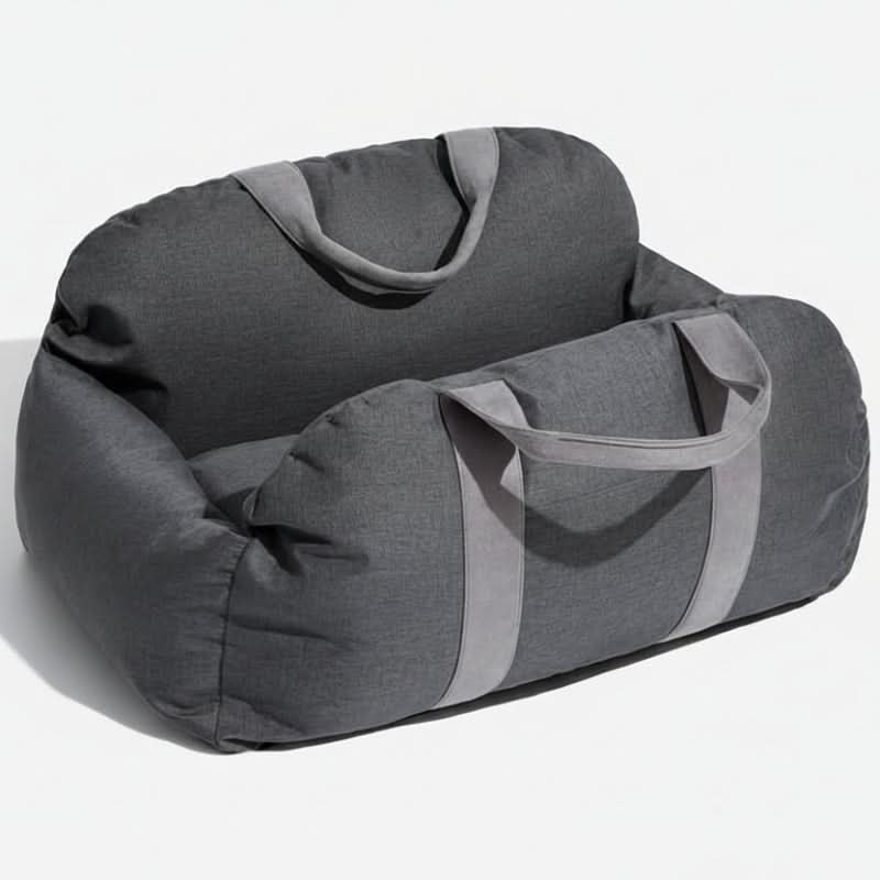 Dog Car Seat Bed Adjustable Safety Straps Non-Slip Base