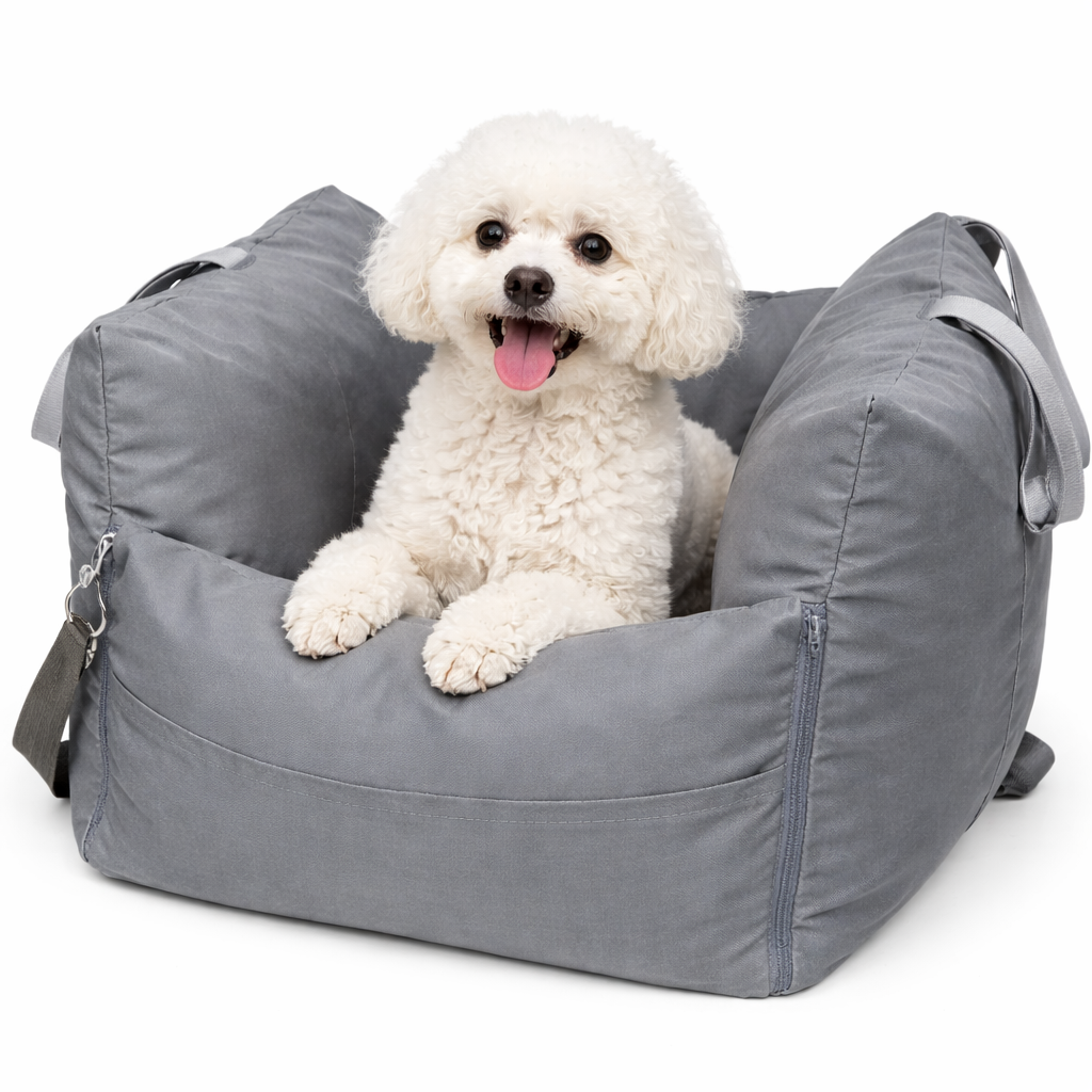 Dog Car Seat Bed Waterproof Non-Slip Adjustable Safety Leashes
