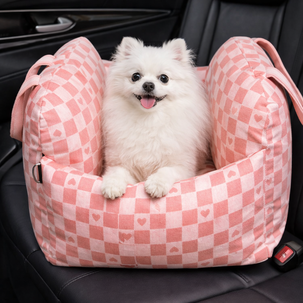 Dog Car Seat Bed Waterproof Non-Slip Adjustable Safety Leashes