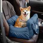 Dog Car Seat Bolster Support Non-Slip Base & Removable Cover