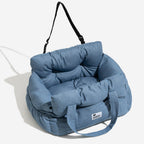 Dog Car Seat Bolster Support Non-Slip Base & Removable Cover