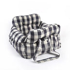 Dog Car Seat Bolster Support Non-Slip Base & Removable Cover