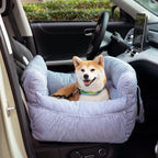 Dog Car Seat Bolster Support Non-Slip Base & Removable Cover