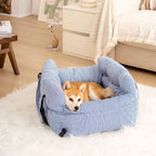 Dog Car Seat Bolster Support Non-Slip Base & Removable Cover