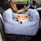 Dog Car Seat Bolster Support Non-Slip Base & Removable Cover