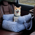 Dog Car Seat Bolster Support Non-Slip Base & Removable Cover
