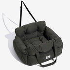 Dog Car Seat Bolster Support Non-Slip Base & Removable Cover