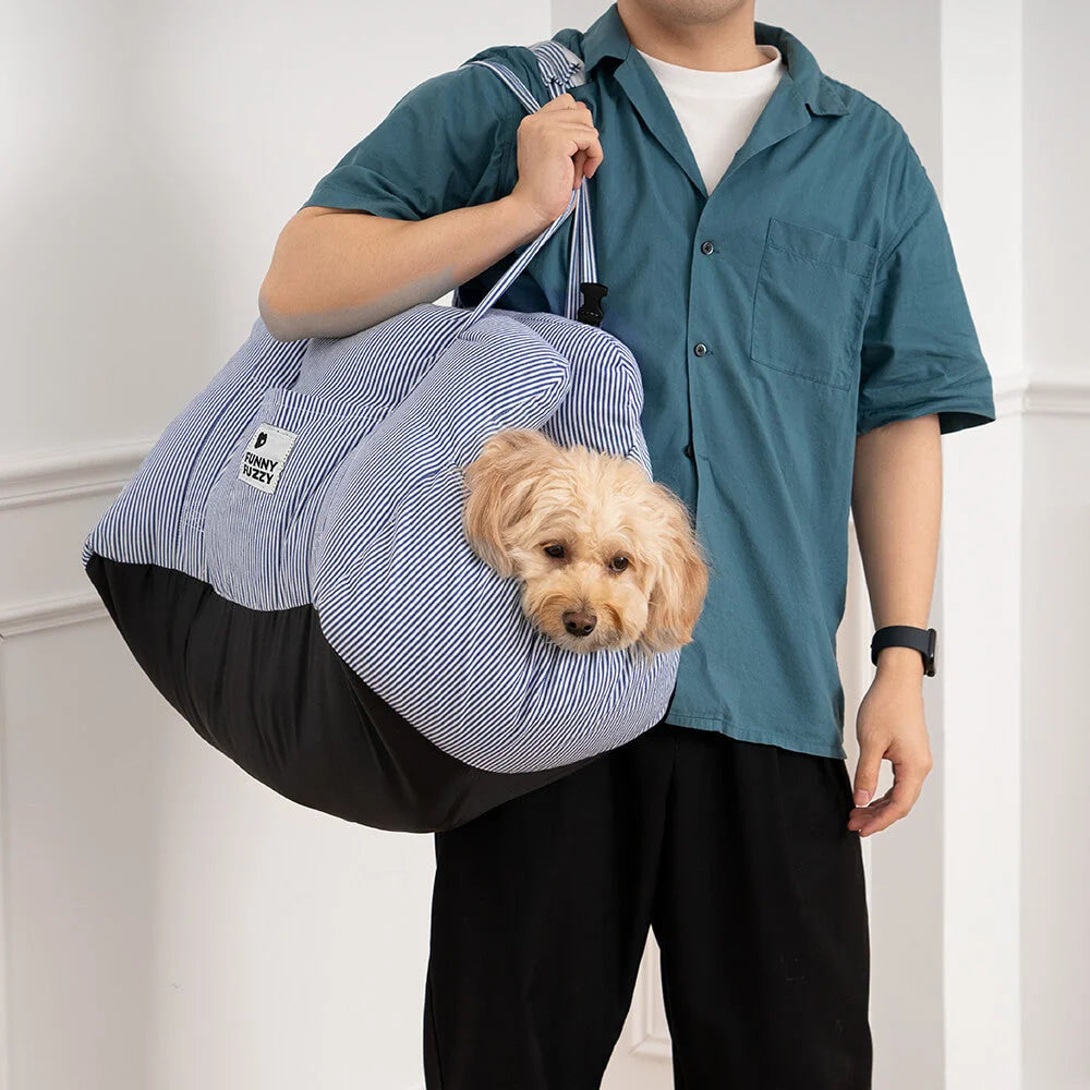 Dog Car Seat Bolster Support Non-Slip Base & Removable Cover