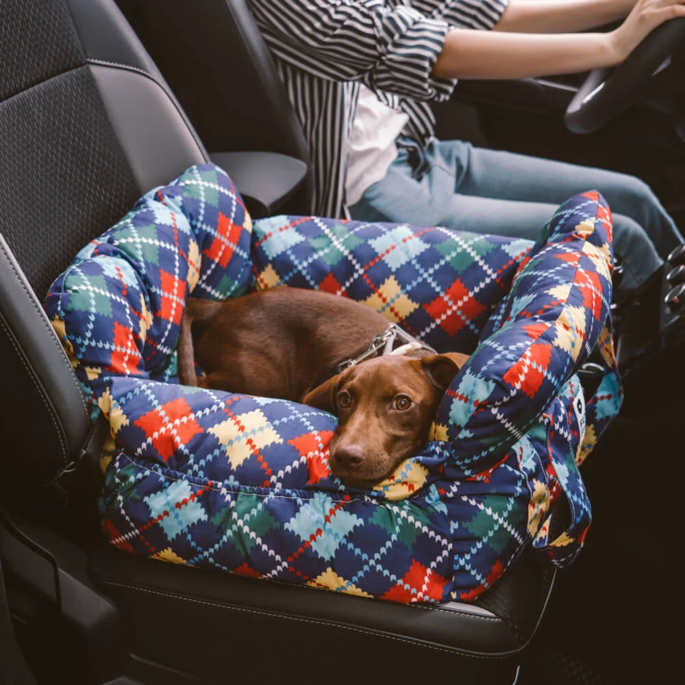 Dog Car Seat Booster Safety Straps & Washable Cover