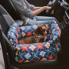 Dog Car Seat Booster Safety Straps & Washable Cover