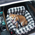 Dog Car Seat Booster Safety Straps & Washable Cover