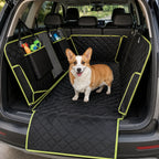 Dog Car Seat Cover 6-in-1 Quilted Waterproof Non-Slip