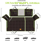 Dog Car Seat Cover 6-in-1 Quilted Waterproof Non-Slip
