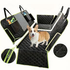 Dog Car Seat Cover 6-in-1 Quilted Waterproof Non-Slip