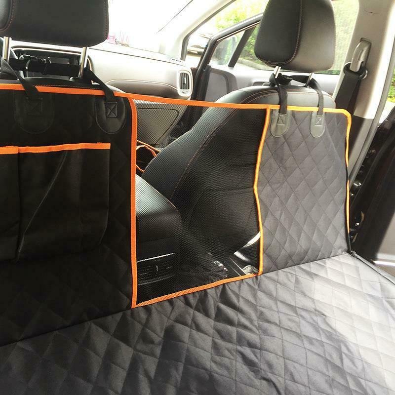 Dog Car Seat Cover Hammock Waterproof 600D Mesh Window