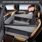 Dog Car Seat Cover Memory Foam Waterproof Reinforced Sides