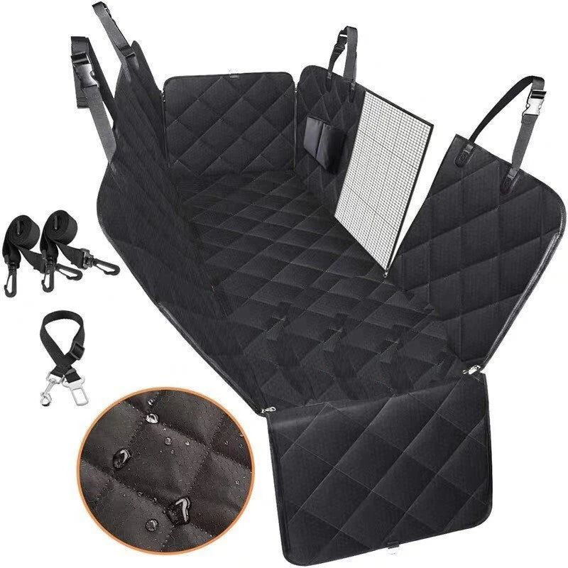 Dog Car Seat Cover Visual Mesh Waterproof & Anti-Skid