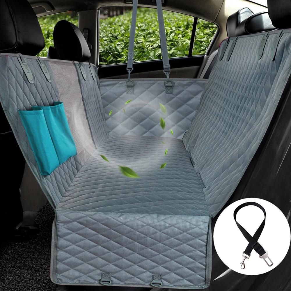 Dog Car Seat Cover Waterproof Non-Slip Safety Clips