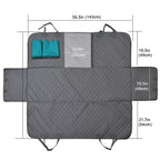 Dog Car Seat Cover Waterproof Non-Slip Safety Clips