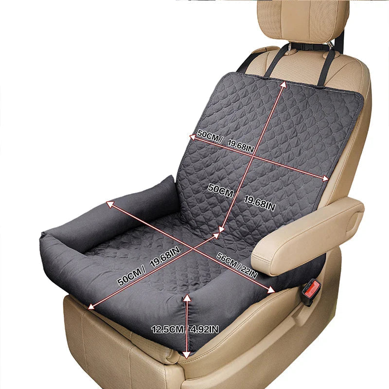 Dog Car Seat Cover Waterproof Padded Travel Bed