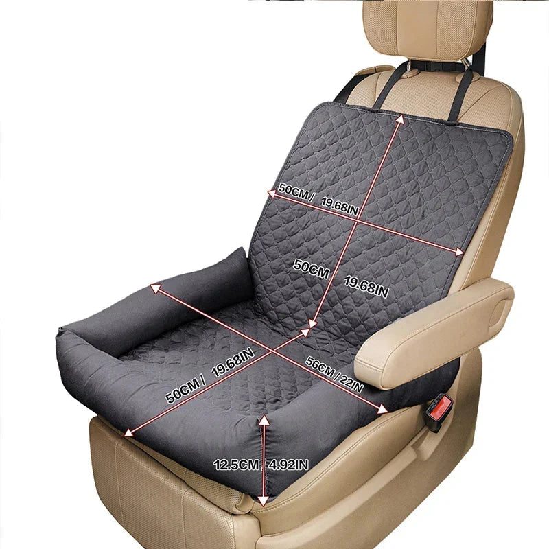 Dog Car Seat Cover Waterproof Padded Travel Bed