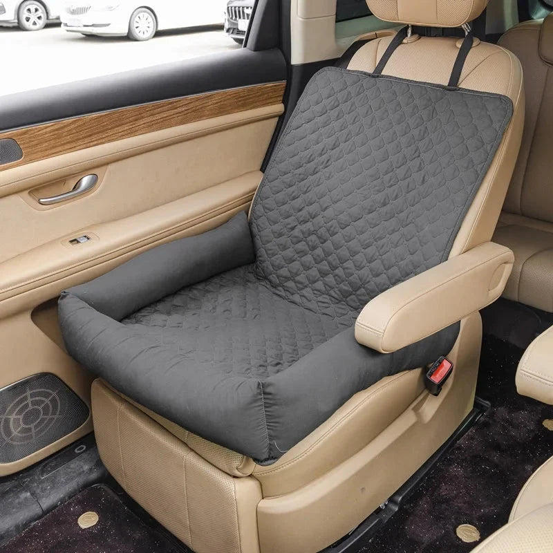 Dog Car Seat Cover Waterproof Padded Travel Bed