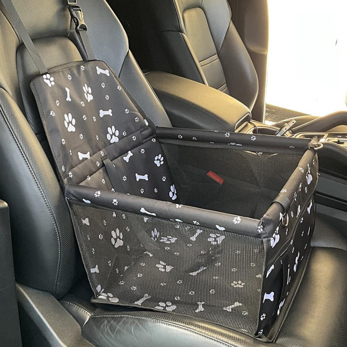 Dog Car Seat Elevated Waterproof & Anti-Slip Base
