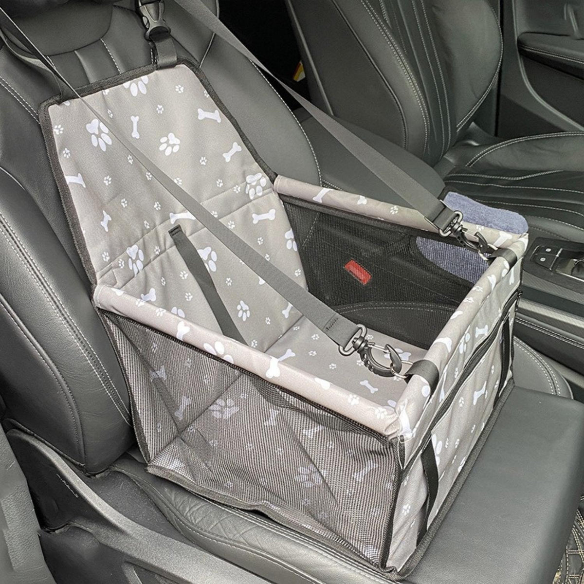 Dog Car Seat Elevated Waterproof & Anti-Slip Base