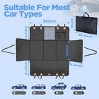 Dog Car Seat Extender Hard-Bottom Waterproof 400 lb Capacity