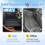 Dog Car Seat Extender Hard-Bottom Waterproof 400 lb Capacity