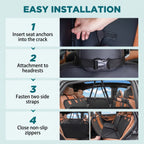 Dog Car Seat Extender Hard-Bottom Waterproof 400 lb Capacity