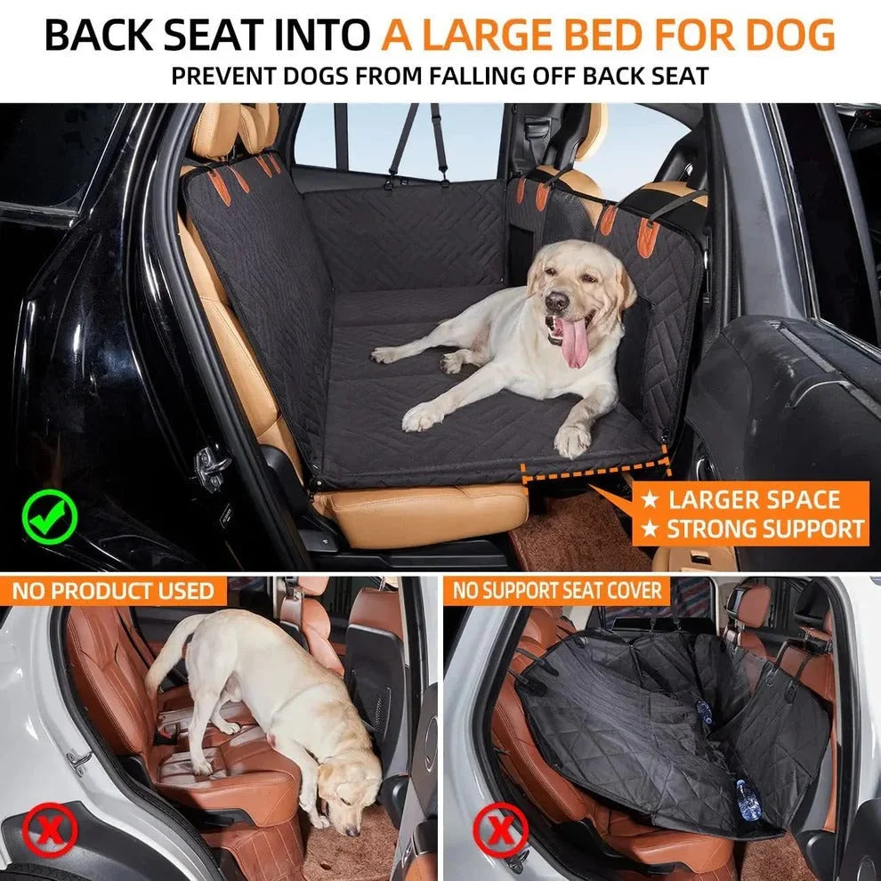 Dog Car Seat Extender Rigid Base & Waterproof Cover