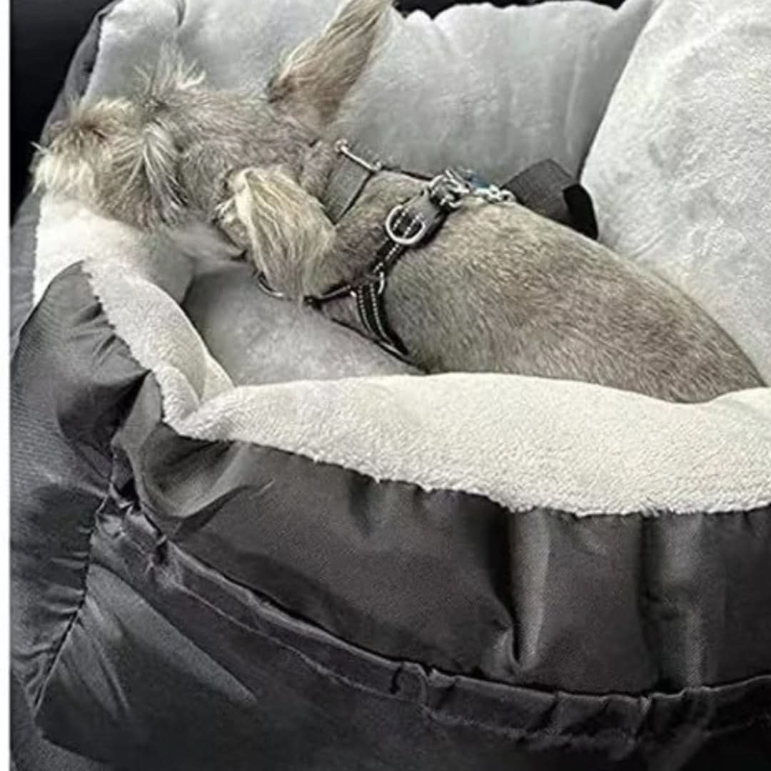 Dog Car Seat Removable Waterproof Cover & Adjustable Straps