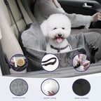 Dog Car Seat Removable Waterproof Cover & Adjustable Straps