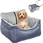 Dog Car Seat Removable Waterproof Cover & Adjustable Straps