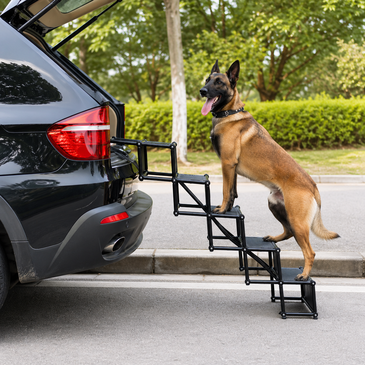 Dog Car Steps Foldable Non-Slip Steel Frame