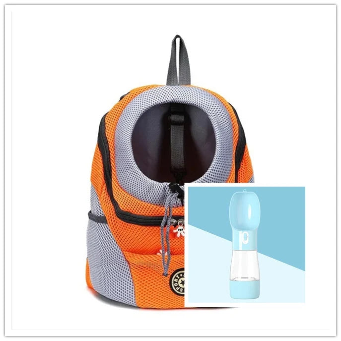 Dog Carrier Backpack Breathable Mesh Peek Window Oxford Cloth