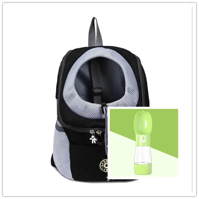 Dog Carrier Backpack Breathable Mesh Peek Window Oxford Cloth