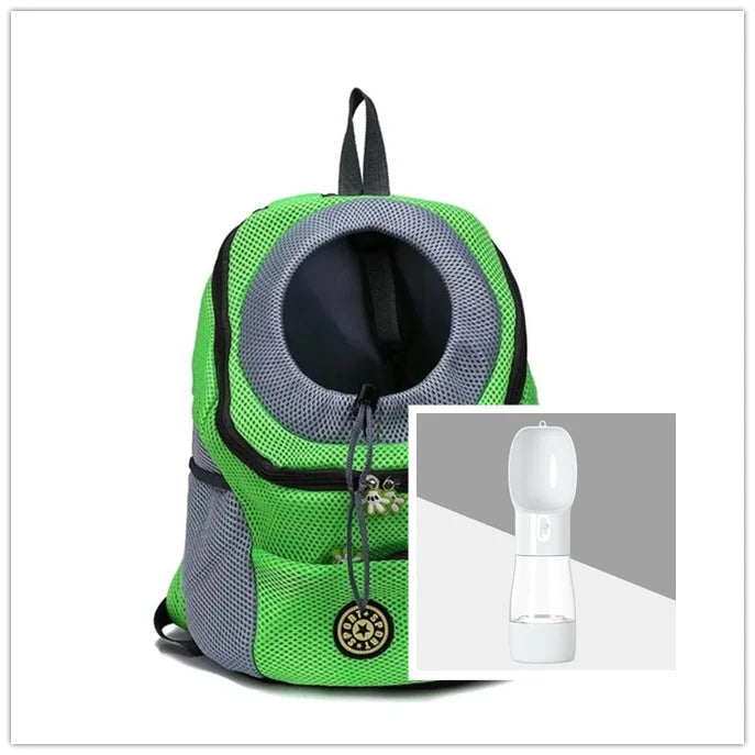 Dog Carrier Backpack Breathable Mesh Peek Window Oxford Cloth
