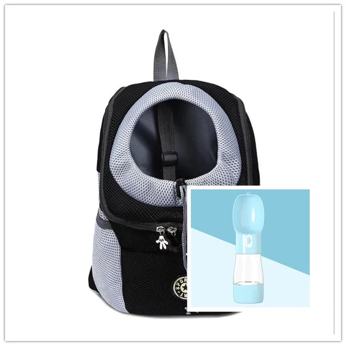Dog Carrier Backpack Breathable Mesh Peek Window Oxford Cloth