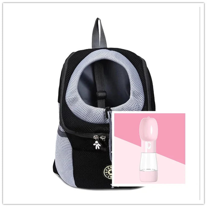 Dog Carrier Backpack Breathable Mesh Peek Window Oxford Cloth
