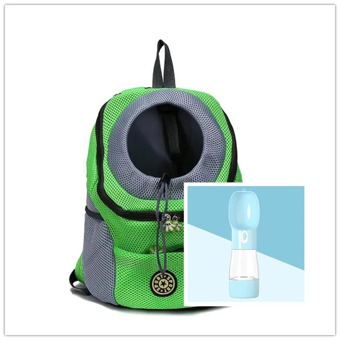 Dog Carrier Backpack Breathable Mesh Peek Window Oxford Cloth